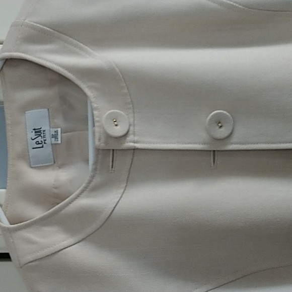 LeSuit Petite Classic Covered Button Blazer Jacket 8P - Picture 7 of 13